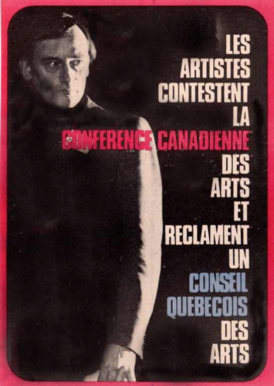 Les artistes contestent la conférence canadienne des arts et réclament un conseil Québécois des arts